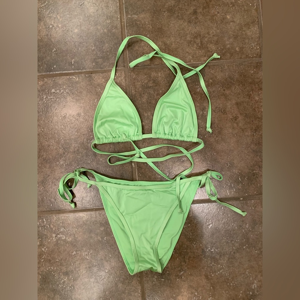 L.A. Hearts by Pacsun lime green bikini